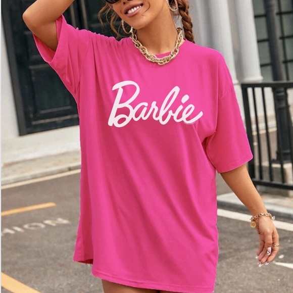 NEW Barbie Graphic Tee Pink - Picture 1 of 2